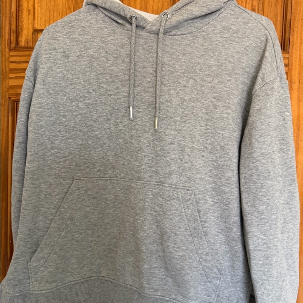 Divided Gray Crop Hoodie and Tan Sweater Combo - Picture 2 of 9